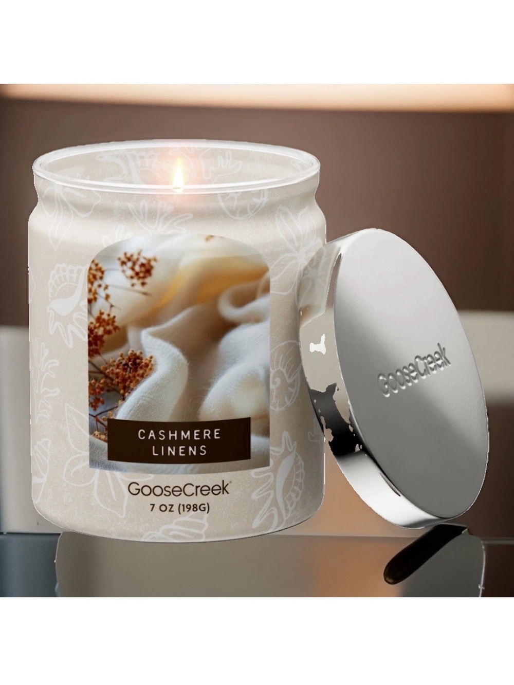 Goose Creek Single Wick Candle- Cashmere Linens (7oz)